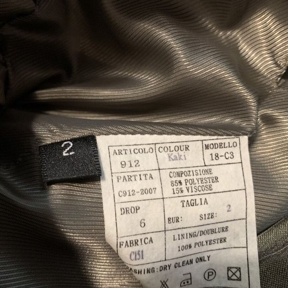 New ROMANO COUTURE Boy's Suit Size 2 Khaki Pinstripe NWT Boutique - Picture 3 of 5